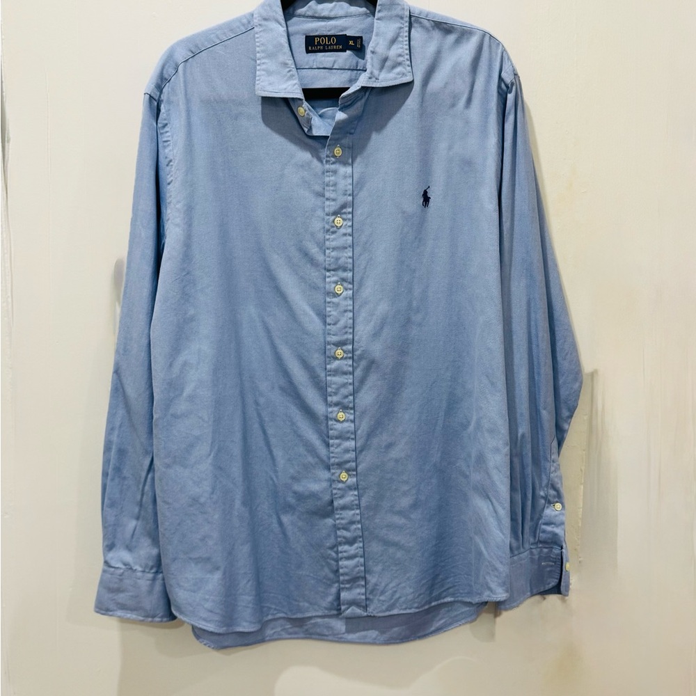 Ralph Lauren Men's Light Blue Button Down Shirt